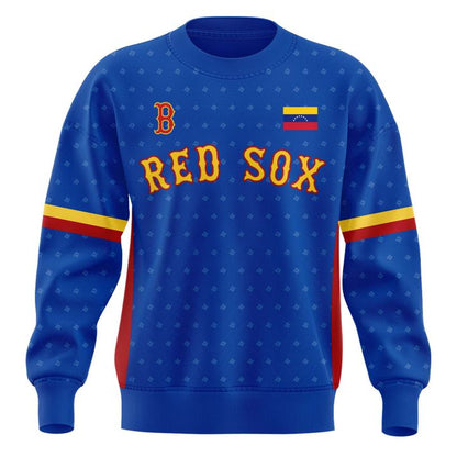 Red Sox Venezuelan pride sweatshirt - Support disaster relief efforts for those affected by the earthquakes in Venezuela