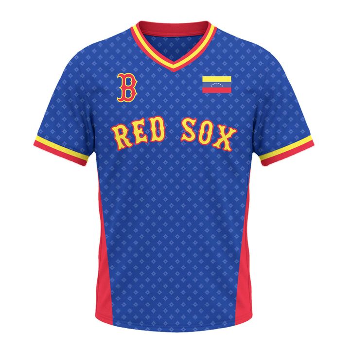 Red Sox Venezuelan pride T-Shirt Custom - Support disaster relief efforts for those affected by the earthquakes in Venezuela