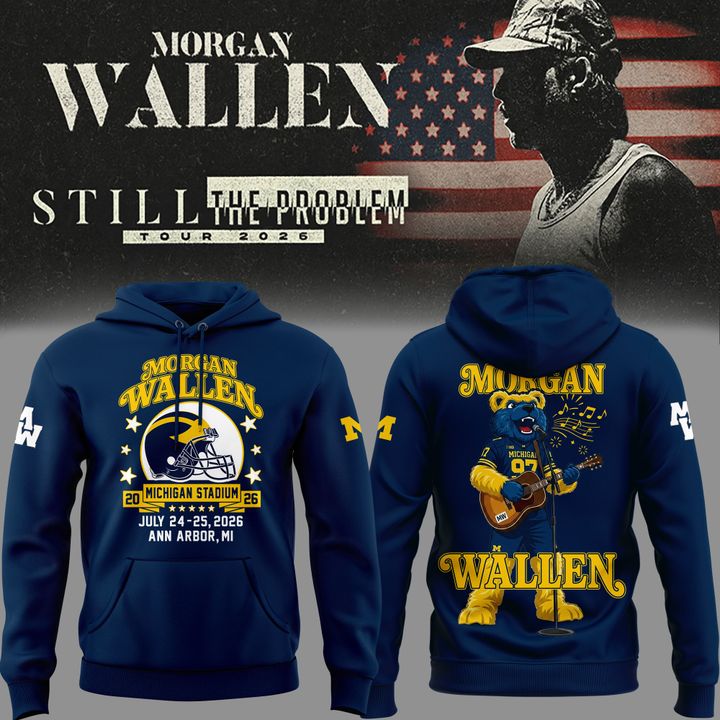 Hoodie MW  x Michigan Wolverines Football - Still The Problem Tour 2026 Hoodie
