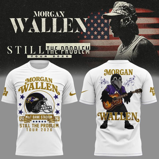 01.2. Perfect Tshirt MW x Baltimore Ravens - Still The Problem Tour 2026 T-Shirt
