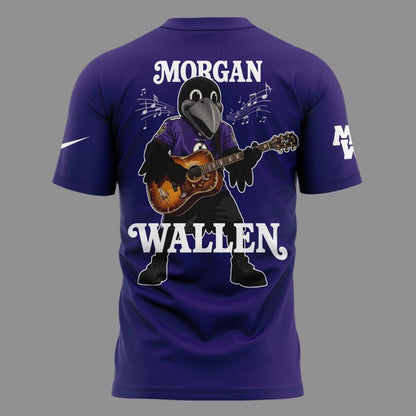 06. Limited Edition Morgan Wallen x Baltimore Ravens - Still The Problem Tour 2026 T-Shirt