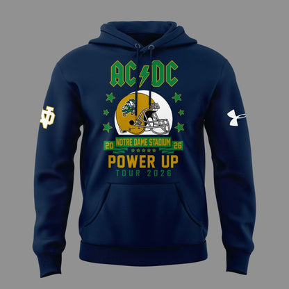 Special Hoodie AC/DC x Notre Dame Football - Power Up Tour 2026 Hoodie