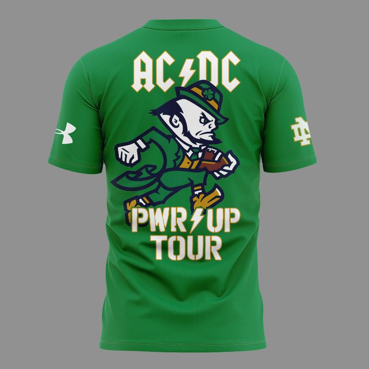 Limited Tshirt AC/DC x Notre Dame Football - Power Up Tour 2026 T-Shirt