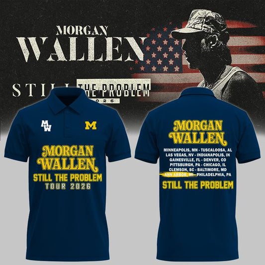 New Polo MW  x Michigan Football - Still The Problem Tour 2026 Polo Shirt