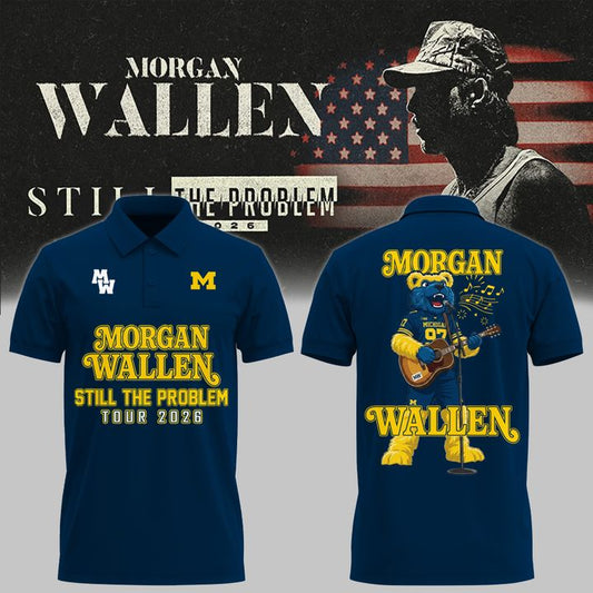 New Polo MW  x Michigan Football - Still The Problem Tour 2026 Polo Shirt