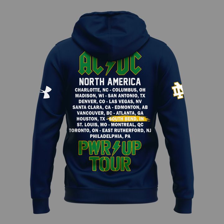 Special Hoodie AC/DC x Notre Dame Football - Power Up Tour 2026 Hoodie