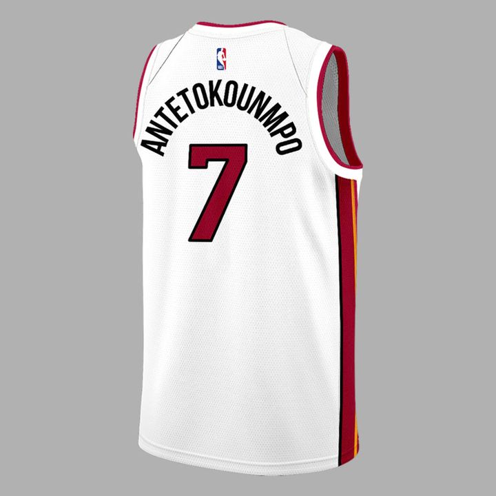 Giannis Antetokounmpo Miami HEAT White Jersey