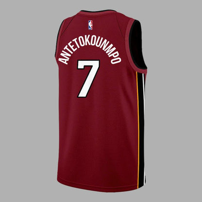 Giannis Antetokounmpo Miami HEAT Red Jersey