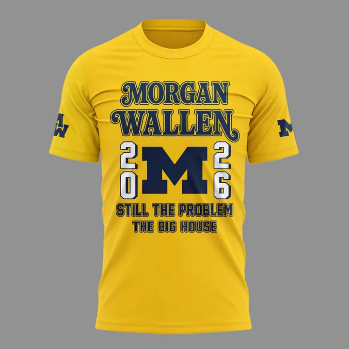 Limited Edition MW x Michigan Wolverines Football - Still The Problem Tour 2026 T-Shirt