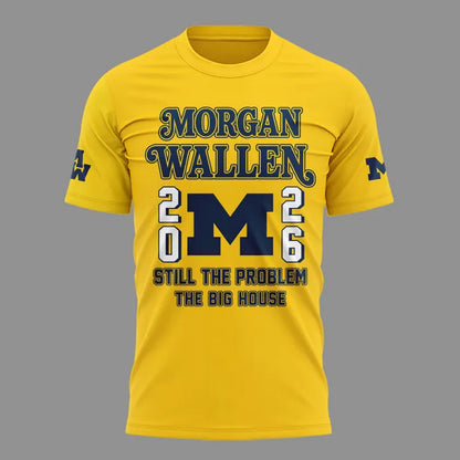 Limited Edition MW x Michigan Wolverines Football - Still The Problem Tour 2026 T-Shirt