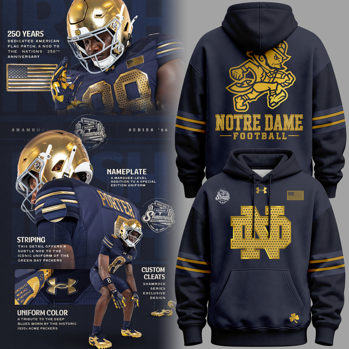 _ND Football 2026 Shamrock Series Limited Editions Hoodie