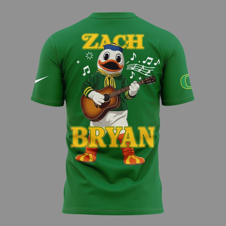 New Shirt Zach Bryan x Oregon Football - With Heaven On Tour 2026 T-Shirt