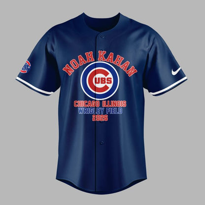 10. Special Jersey Noah Kahan x Chicago Cubs - The Great Divide Tour 2026 Baseball Jersey