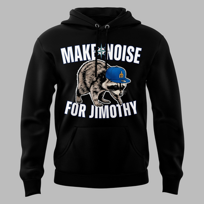 Limited Edition Seattle Mariners "Make Noise For Jimothy" Black Hoodie