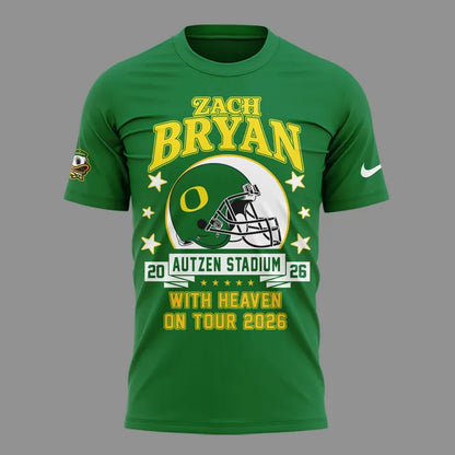 Pefect Shirt Zach Bryan x Oregon Football - With Heaven On Tour 2026 T-Shirt
