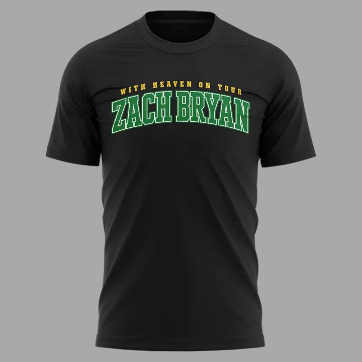 Limited Edition Zach Bryan x Oregon Football - With Heaven On Tour T-Shirt