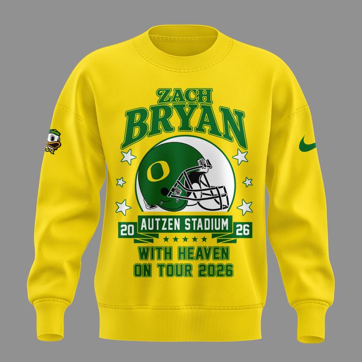 Sweatshirt Zach Bryan x Oregon Football - With Heaven On Tour 2026 Sweatshirt