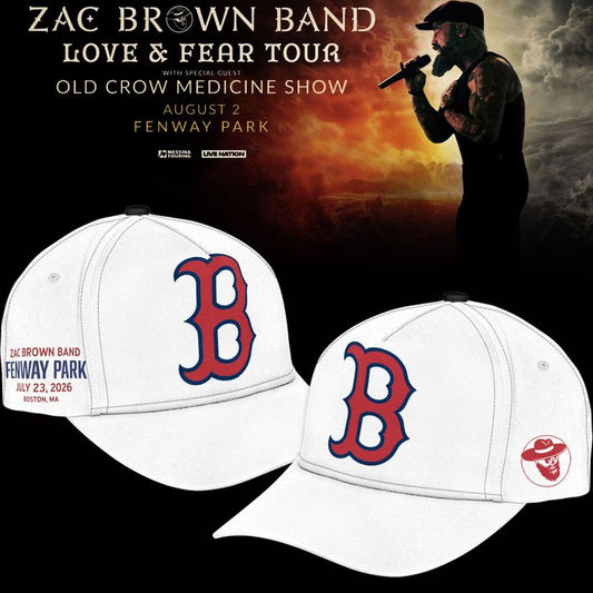 Zac Brown Band x Boston Red Sox Fenway Park - Love & Fear Tour White Classic Cap