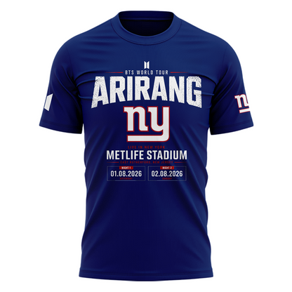 NY Giants x BTS WORLD TOUR ARIRANG T-shirt