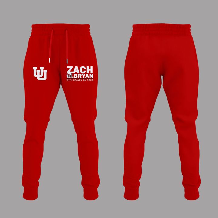 Limited Edition Zach Bryan x Utah Utes Football - With Heaven On Tour 2026 Hoodie