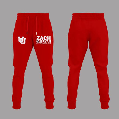 Limited Edition Zach Bryan x Utah Utes Football - With Heaven On Tour 2026 Hoodie