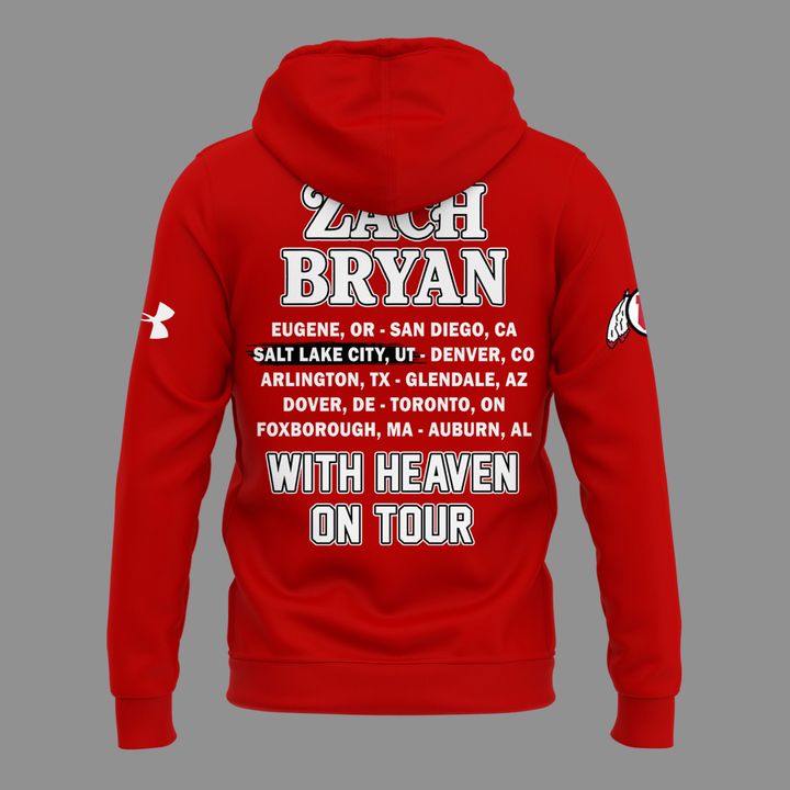 Perfect Hoodie Zach Bryan x Utah Utes Football - With Heaven On Tour 2026 Hoodie