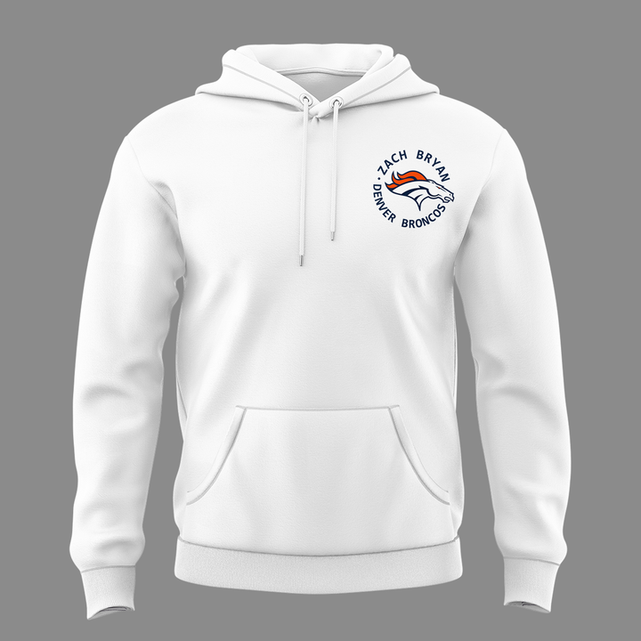 Exclusive Version Zach Bryan x Denver Broncos Hoodie