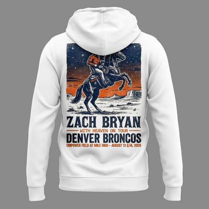 Exclusive Version Zach Bryan x Denver Broncos Hoodie