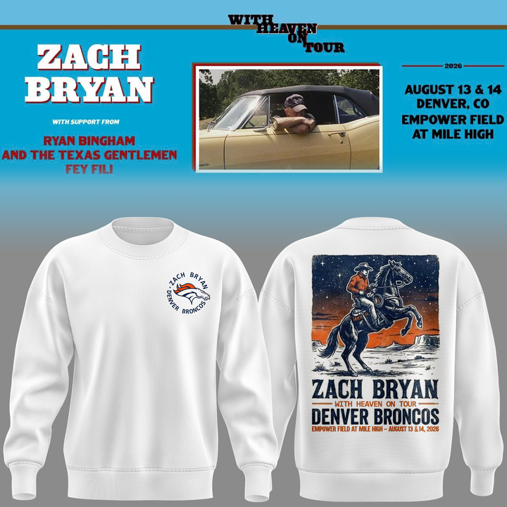 Exclusive Version Zach Bryan x Denver Broncos Sweater
