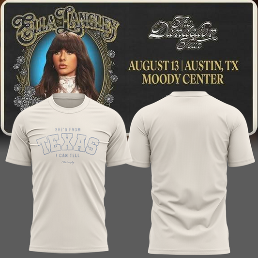 Ella Langley The Dandelion Tour 2026 -TEXAS T-shirt