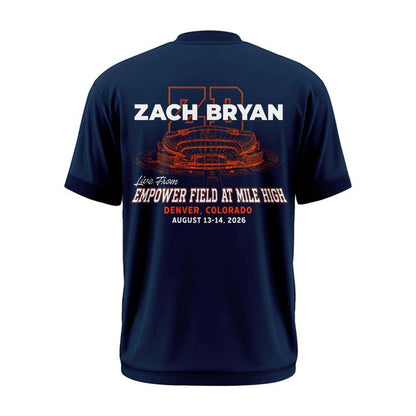 2026 Zach Bryan x Denver Broncos Event T-Shirt