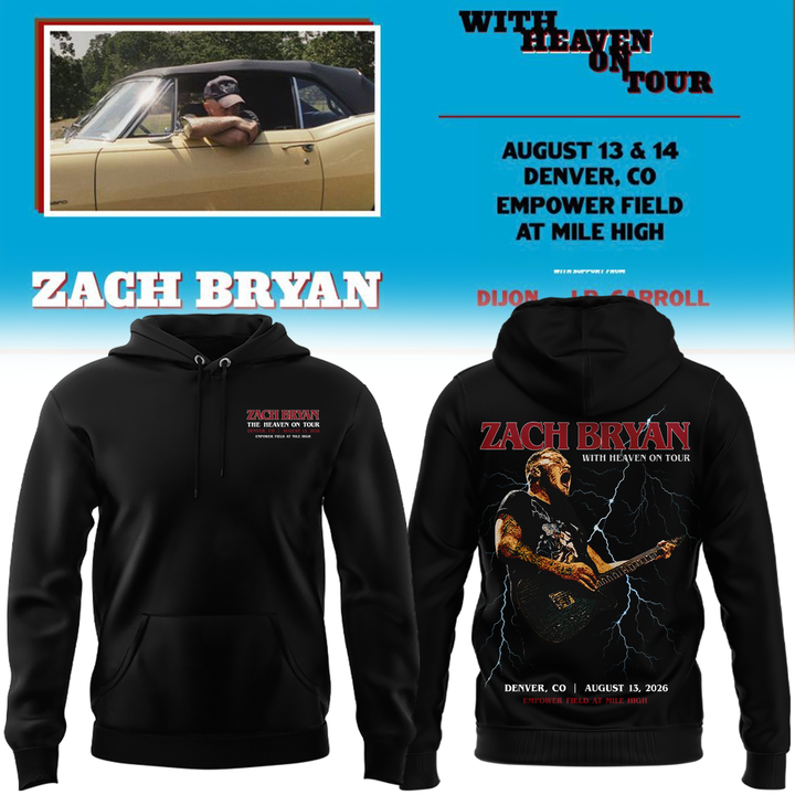 Exclusive Version Zach Bryan x Denver Broncos Hoodie