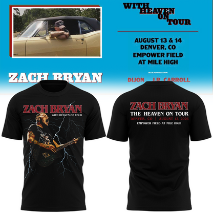 Exclusive Version Zach Bryan x Denver Broncos T-shirt
