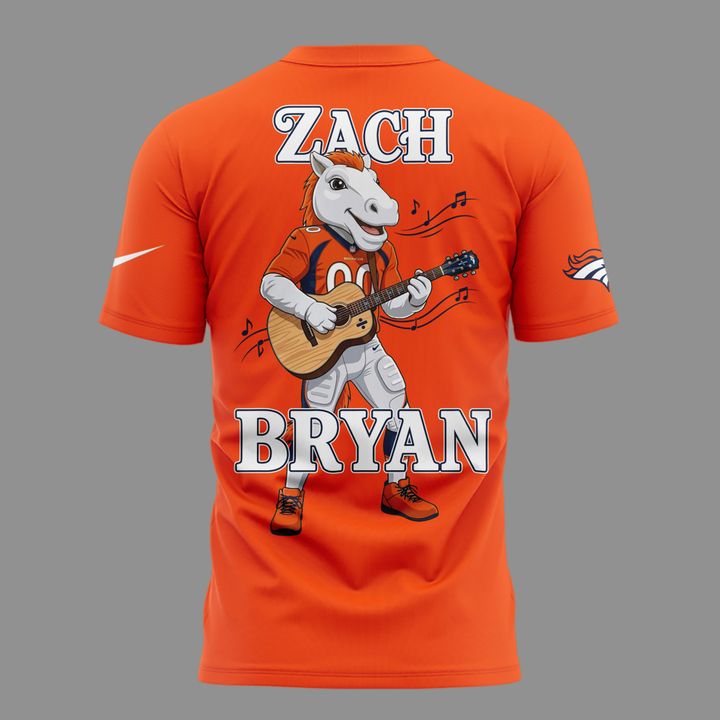 001. Perfect Shirt 2026 Zach Bryan x Denver Broncos - With Heaven On Tour 2026 T-Shirt