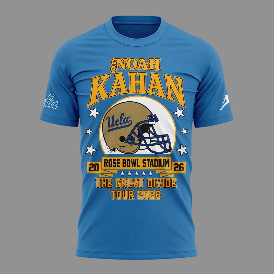 Limited Edition Noah Kahan x UCLA Bruins Football - The Great Divide Tour 2026 T-Shirt