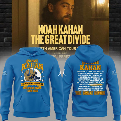 New Hoodie Noah Kahan x UCLA Bruins Football - The Great Divide Tour 2026 Hoodie