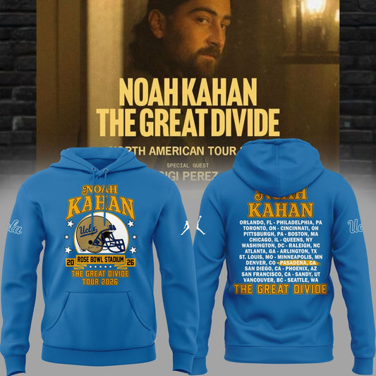 New Hoodie Noah Kahan x UCLA Bruins Football - The Great Divide Tour 2026 Hoodie