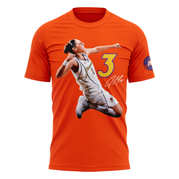 02.Diana Taurasi Purple Phoenix Mercury 20 Years 1 Team Portrait T-Shirt
