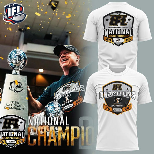 Arizona Rattlers 2026 IFL National Champions White Shirt