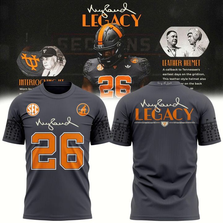 Limited Edition Tennessee Football Neyland Legacy Gray Tshirt
