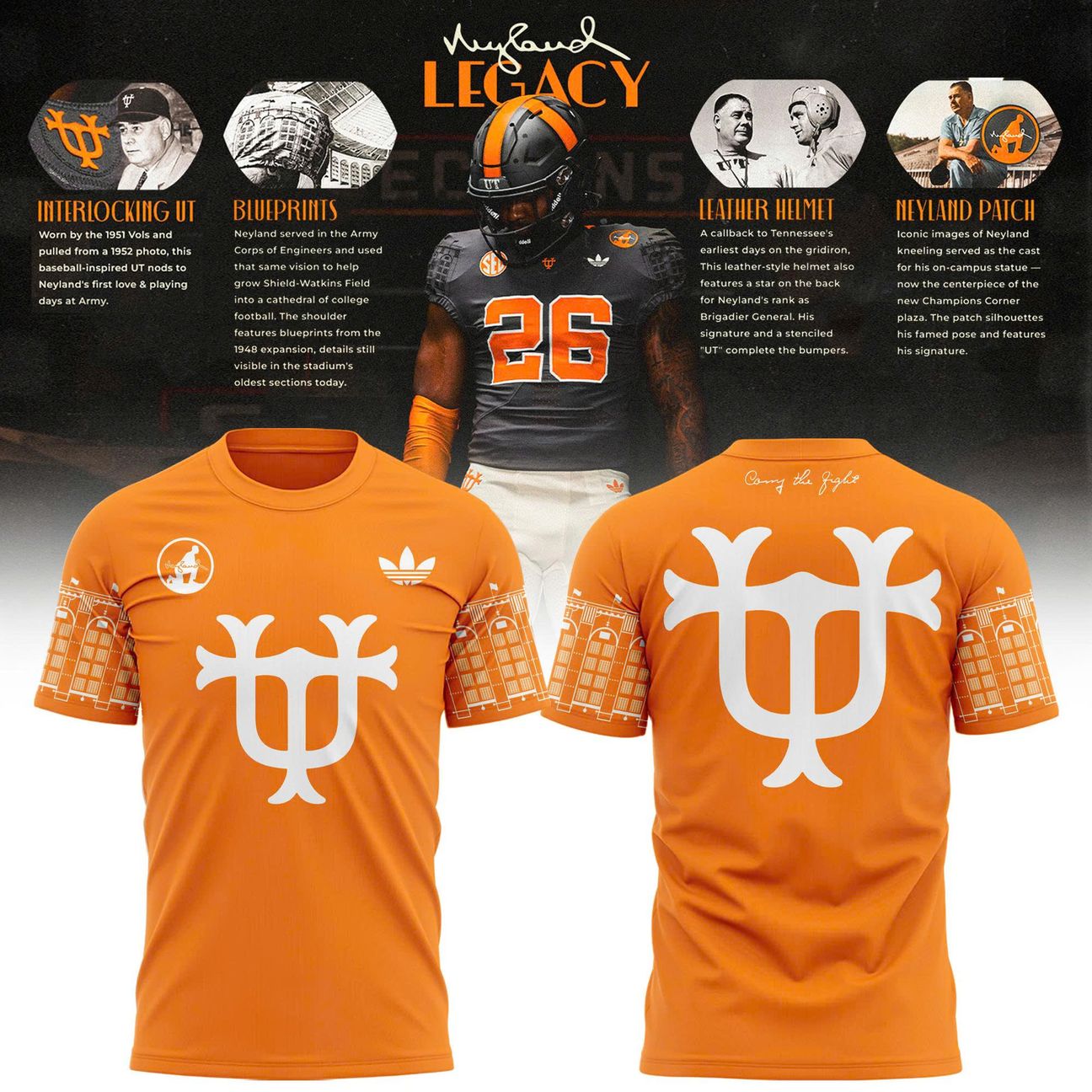 Tennessee Volunteers Legacy Orange T-Shirt