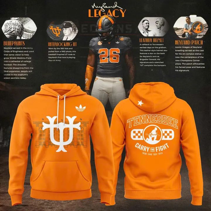 Unisex Adidas Charcoal Tennessee Football Neyland Legacy Limited Hoodie