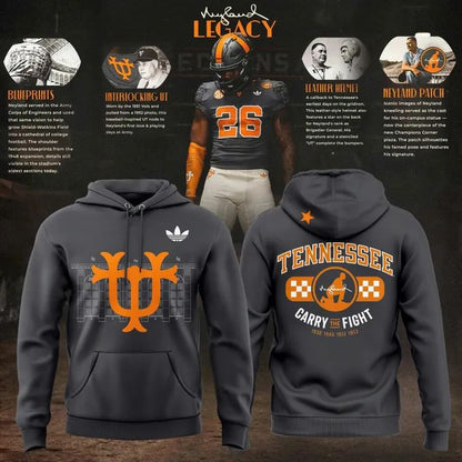 Unisex Adidas Charcoal Tennessee Football Neyland Legacy Limited Hoodie