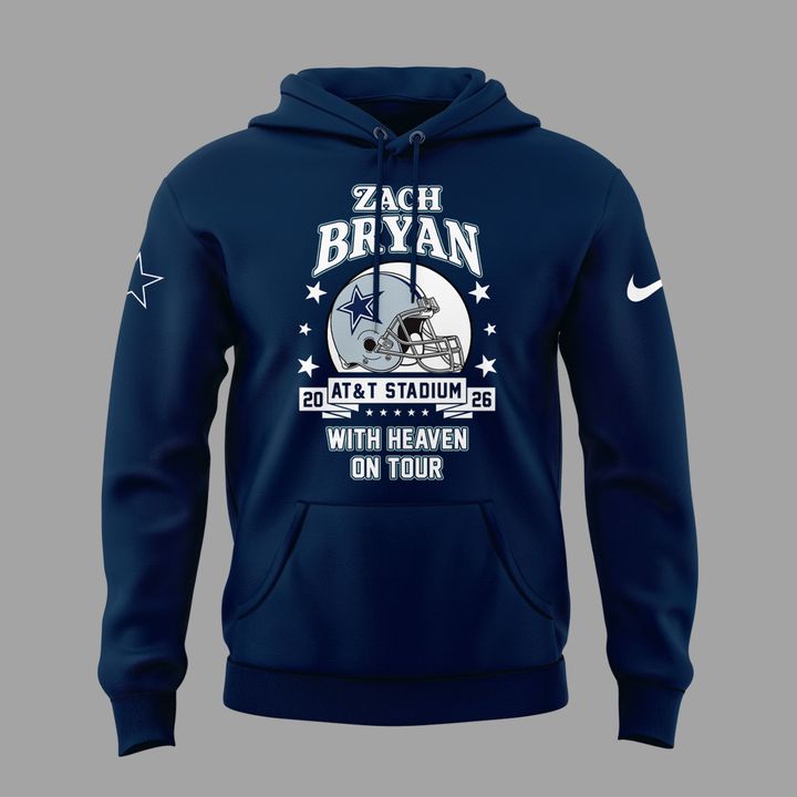 01.10. Limited Edition Dallas Cowboy x Zach Bryan - With Heaven On Tour 2026 Hoodie