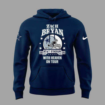 01.10. Limited Edition Dallas Cowboy x Zach Bryan - With Heaven On Tour 2026 Hoodie