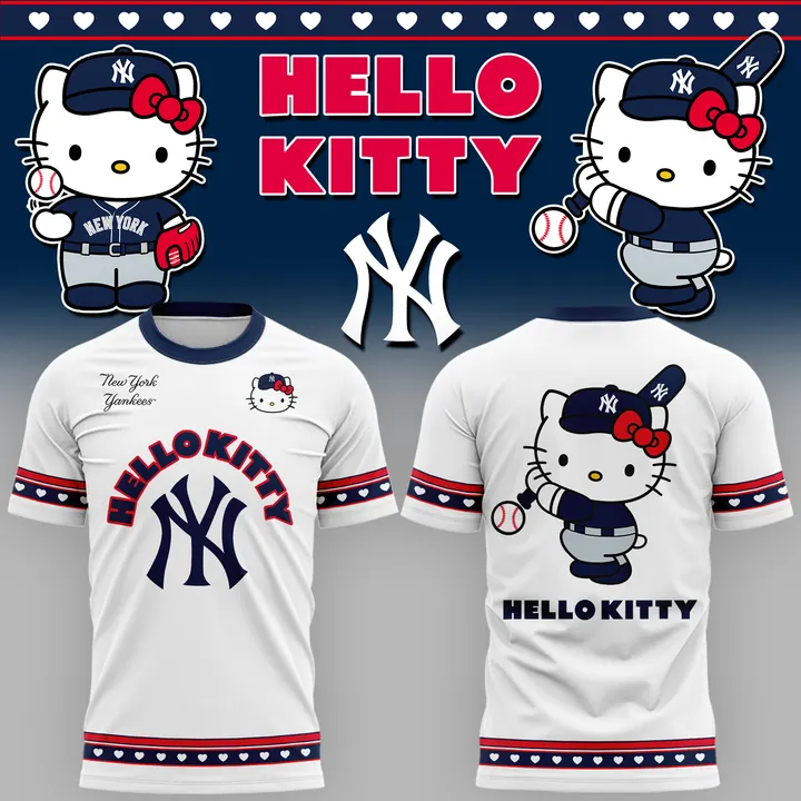 12. New York Yankees x Hello Kitty Game Night 2026 T-Shirt