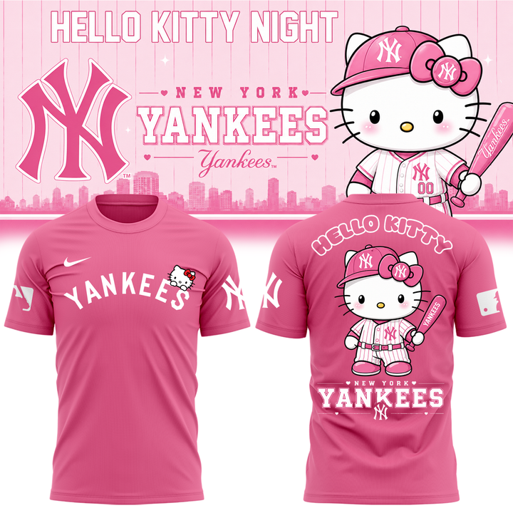 Hello Kitty x New York Yankees T-Shirt – Cute Baseball Fan Edition
