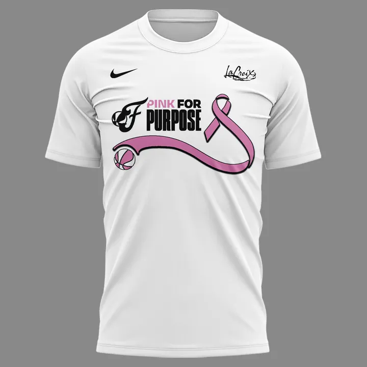 White Shirt Indiana Fever - Pink for Purpose T-Shirt