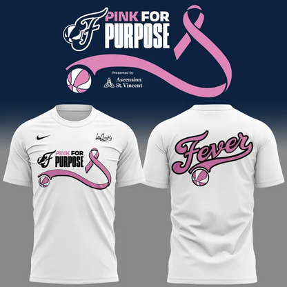 White Shirt Indiana Fever - Pink for Purpose T-Shirt