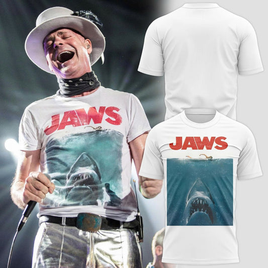 Unisex White Gord Downie Jaws T-shirt